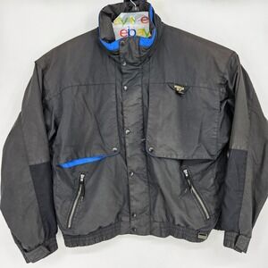 Vintage Mountain Goat Jacket Mens XL‎ Black Outdoors Ski Snowboarding